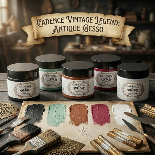 Cadence Vintage Legend Antique Gesso 150ml – 12 Colors