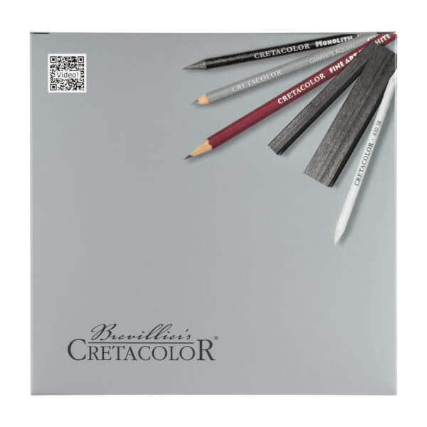 Cretacolor Silver Box Graphite Drawing Set Of 17 Pcs