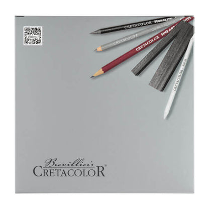 Cretacolor Silver Box Graphite Drawing Set Of 17 Pcs