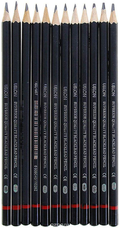 Ulson Drawing & Sketch Pencil Set Of 12 Pieces