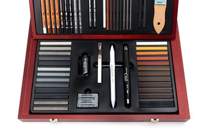 Cretacolor Selection Wooden Case Professional Drawing Set