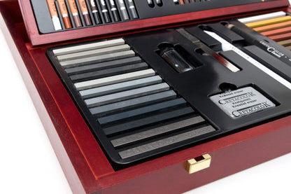 Cretacolor Selection Wooden Case Professional Drawing Set