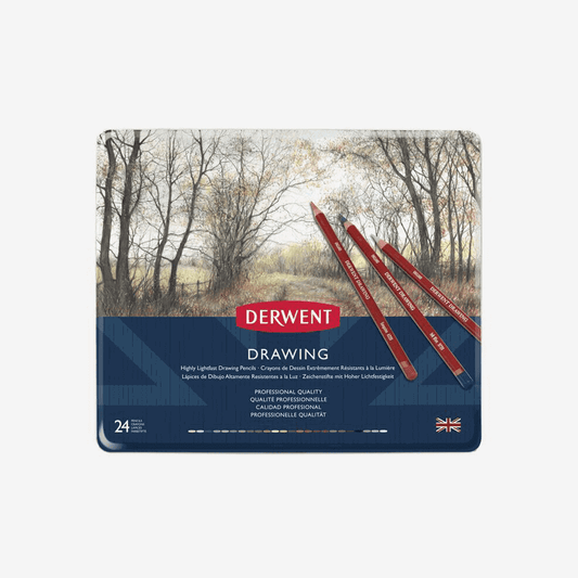 Derwent Drawing Color Pencil Tin Pack Of 24