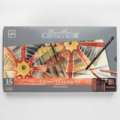 Cretacolor Ultimo Drawing Tin Set 35Pcs