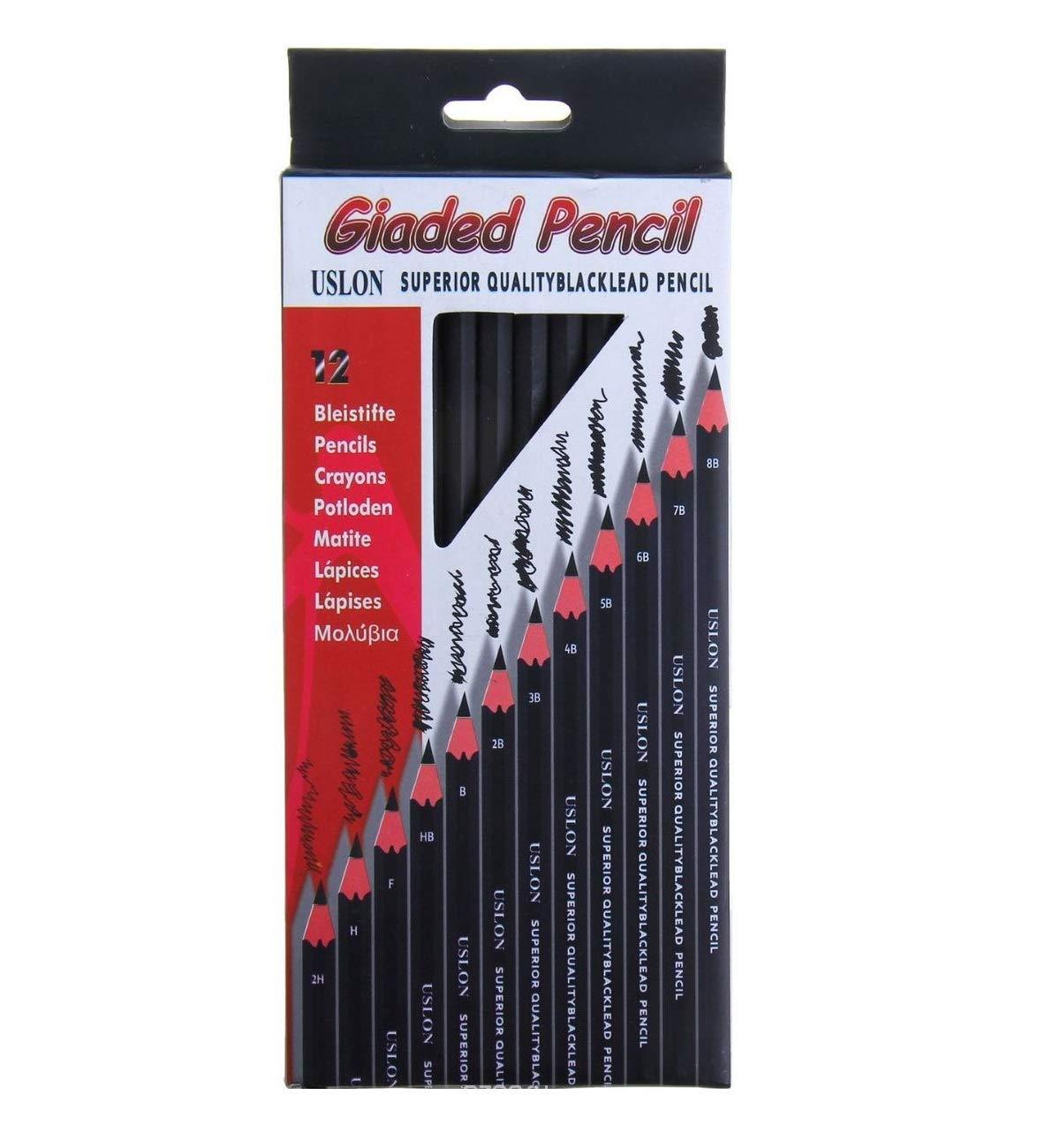 Ulson Drawing & Sketch Pencil Set Of 12 Pieces