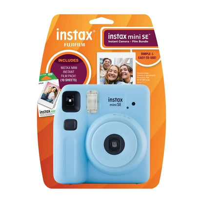 Instax mini SE Instant Film Camera Blue with 10 Films