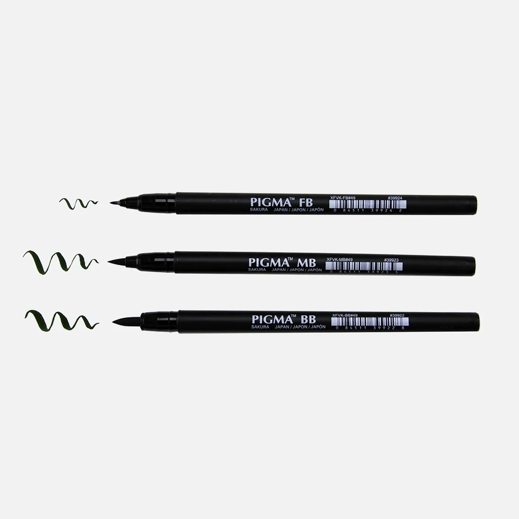 Sakura Pigma Brush Pen Pack 3