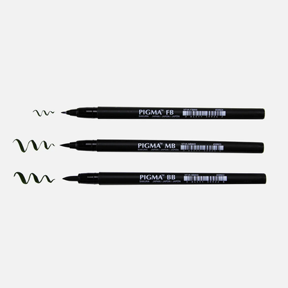 Sakura Pigma Brush Pen Pack 3
