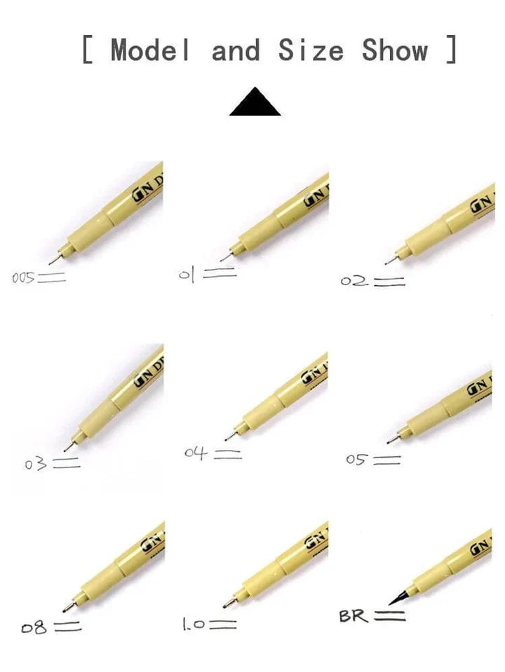 Sakura Pigma Micron Fineliner Pen Pack of 9